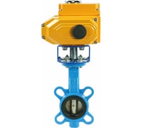 Затвор DN.ru дисковый GGG50-GGG40-EPDM Ду50 Ру16 с электроприводом QT-005 24В D050-01874