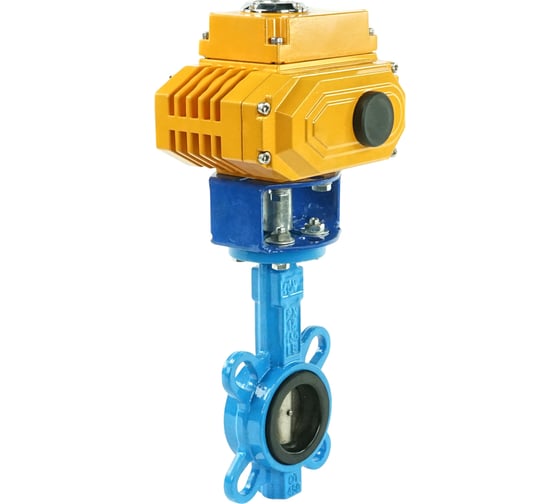 Дисковый затвор DN.ru поворотный g50-g40-epdm Ду50 Ру16, электропривод ...