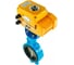 Затвор DN.ru дисковый GGG50-GGG40-EPDM Ду100 Ру16 с электроприводом QT-008 24В D050-01783 6
