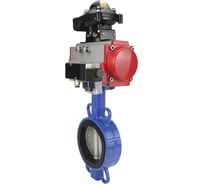 Затвор DN.ru WCB-316L-NBR Ду40 Ру16 с пневмоприводом, пневмораспределителем, БКВ D050-00314