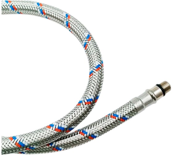 Гибкая подводка для смесителя РОСТерм М10х15, 1/2", 80см 80FLX12INTМ10х15