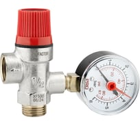 Клапан предохранительный PROFACTOR с манометром в/н 1/2, 3 бар PF BS 577-3