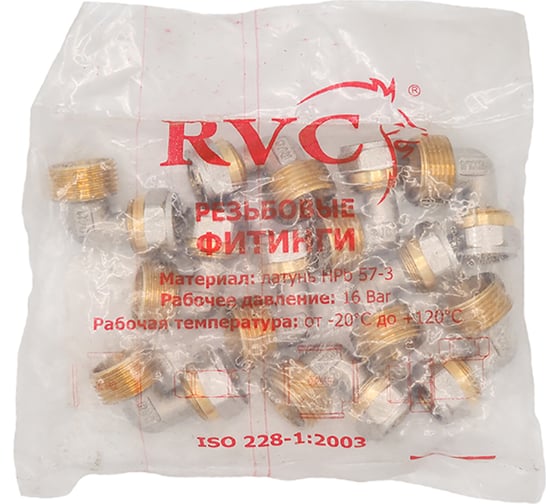 Угол цанга Rvc МП 16x3/4 ш, 10 шт 18418 1