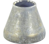 Переход концентрический стальной ООО "Крупинский арматурный завод", исполнение 2, оцинкованный, Дн76x45-3,5x2,5, Ду65x40, бесшовный, ГОСТ 17378-2001 КАЗ 127-7882