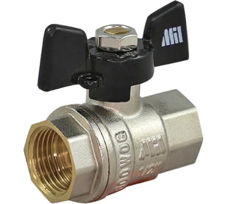 Кран шаровой Millennium ВОДА 1/2" Внтр.-Внтр. бабочка УТ000037882