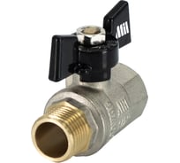 Шаровой кран 1/2" латунный никелированный для воды Millennium KVBFM1212