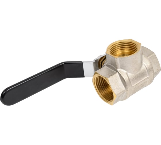 Шаровой кран Millennium латунный,никилерованный для бытовых приборов 1" внутренняя/внутреняя/внутренняя резьба KTFF1010 1