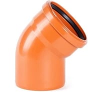 Отвод ООО ПКФ Сварком д=110 - 45 KZ рыж. цв. СанТех s005378