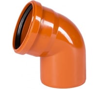 Отвод ООО ПКФ Сварком д=110 67 рыж. цв. СанТех s011194