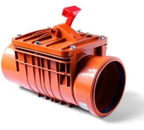 Клапан обратный ООО ПКФ Сварком д= 110 для канализации рыж. цв. СанТех s002334