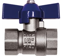 Шаровой кран RM -L Nickel 1/2 ВР-ВР муфтовый, никелированный, бабочка Ду15 Ру30 RMLn-12FFB