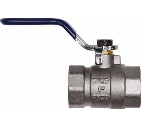 Шаровой кран RM -L Nickel 1 ВР-ВР муфтовый, никелированный, ручка Ду25 Ру30 НК 11Б27п1 RMLn-1FFL