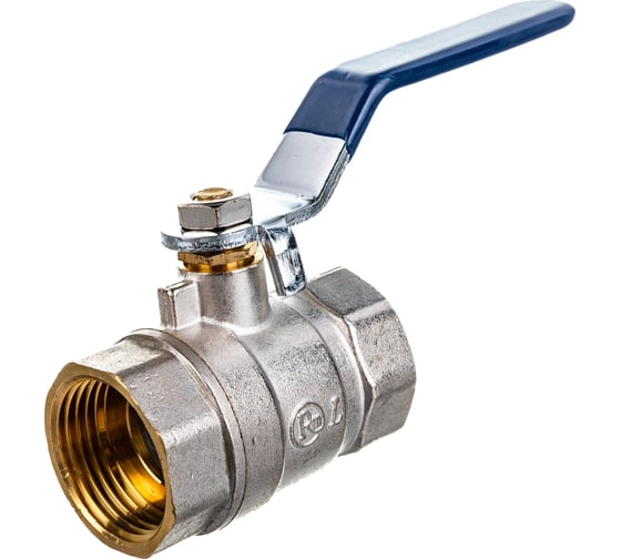 Шаровой кран RM -L Nickel 1 ВР-ВР муфтовый, никелированный, ручка Ду25 Ру30 НК 11Б27п1 RMLn-1FFL