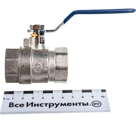 Шаровой кран RM -L Nickel 1 ВР-ВР муфтовый, никелированный, ручка Ду25 Ру30 НК 11Б27п1 RMLn-1FFL