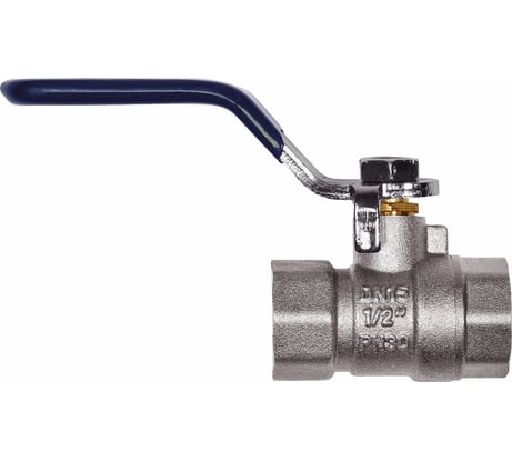 Шаровой кран RM -L Nickel 1/2 ВР-ВР муфтовый, никелированный, ручка Ду15 Ру30 НК 11Б27п1 RMLn-12FFL