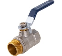 Шаровой кран RM -L Nickel 3/4 ВР-НР муфтовый, никелированный, ручка Ду20 Ру30 НК 11Б27п1 Ln-34FML RMLn-34FML