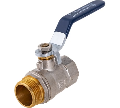 Шаровой кран RM -L Nickel 3/4 ВР-НР муфтовый, никелированный, ручка Ду20 Ру30 НК 11Б27п1 Ln-34FML RMLn-34FML