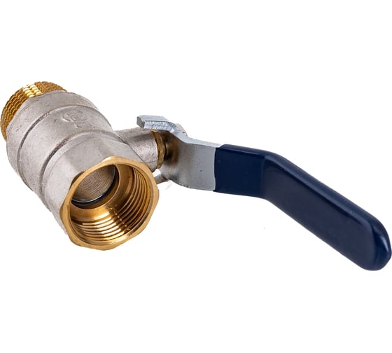 Шаровой кран RM -L Nickel 3/4 ВР-НР муфтовый, никелированный, ручка Ду20 Ру30 НК 11Б27п1 Ln-34FML RMLn-34FML