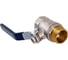 Шаровой кран RM -L Nickel 3/4 ВР-НР муфтовый, никелированный, ручка Ду20 Ру30 НК 11Б27п1 Ln-34FML RMLn-34FML 3