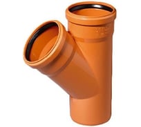 Тройник ООО ПКФ Сварком д=200/200 - 45 KZ рыж. цв. СанТех s004967