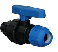 Кран ООО ПКФ Сварком шаровой нар/рез 20x1/2 ПЭ СанТех s044656