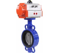 Затвор DN.ru дисковый GGG50-GGG40-EPDM Ду150 Ру16 с пневмоприводом D050-01805
