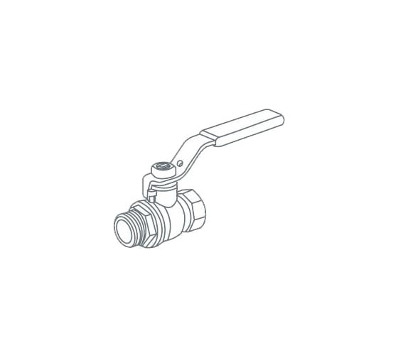 Шаровый кран Royal Thermo EXPERT для газа 3/4, НВ, стальной рычаг НС-1007644