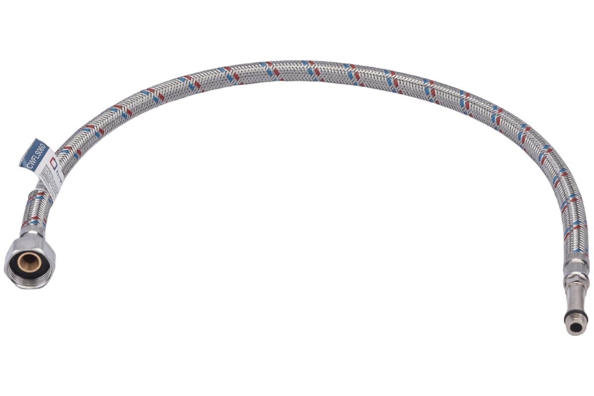 Подводка для смесителей СТМ сталь, 1/2xM10x60 см., длинный штуцер ...