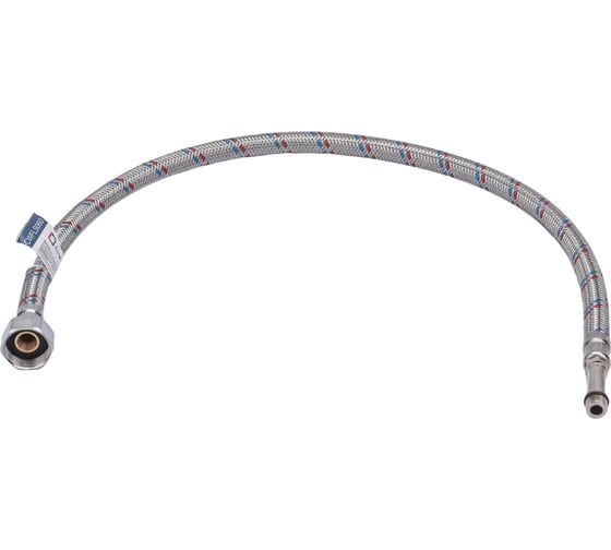 Подводка для смесителей СТМ сталь, 1/2xM10x60 см., длинный штуцер CWFLS060