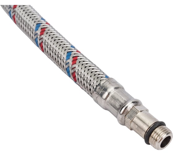 Подводка для смесителей СТМ сталь, 1/2xM10x50 см., короткий штуцер CWFSS050