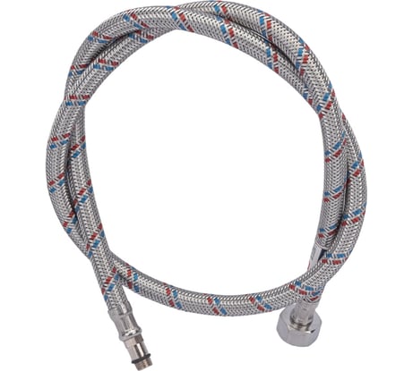 Подводка для смесителей СТМ сталь, 1/2xM10x100 см., короткий штуцер CWFSS100