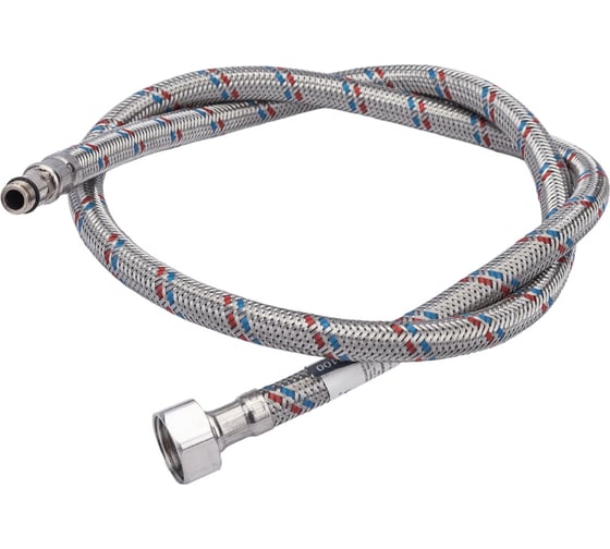 Подводка для смесителей СТМ сталь, 1/2xM10x100 см., короткий штуцер CWFSS100