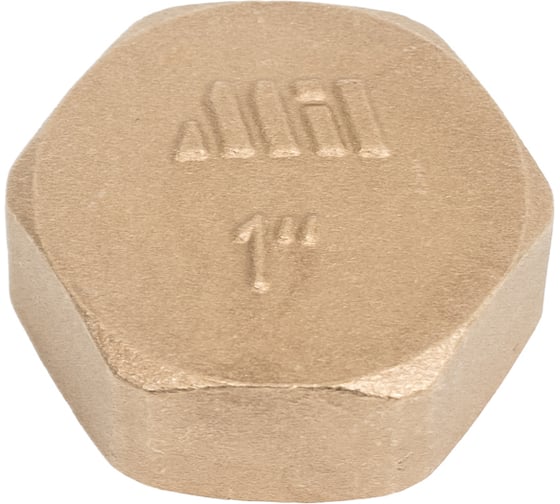 Заглушка латунная Millennium 1" с внутренней резьбой LZF1010