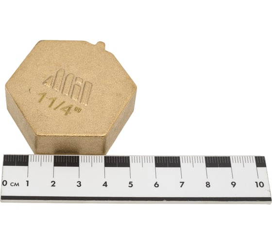 Заглушка латунная под пломбу Millennium 1 1/4" с внутренней резьбой LZFP3232