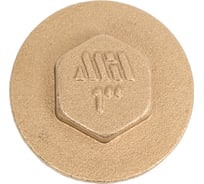 Заглушка латунная Millennium с бортом 1" с наружной резьбой LZM1010