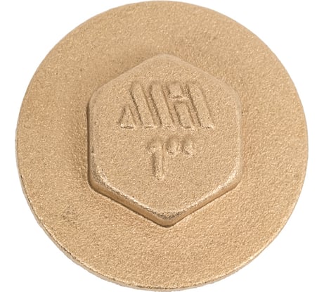 Заглушка латунная Millennium с бортом 1" с наружной резьбой LZM1010