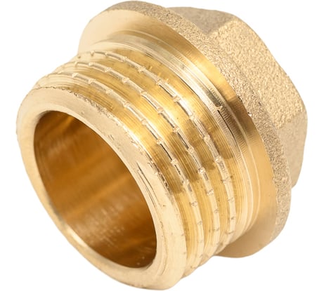 Заглушка латунная Millennium с бортом 1/2" с наружной резьбой LZM1212
