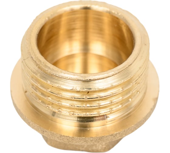 Заглушка латунная Millennium с бортом 1/2" с наружной резьбой LZM1212