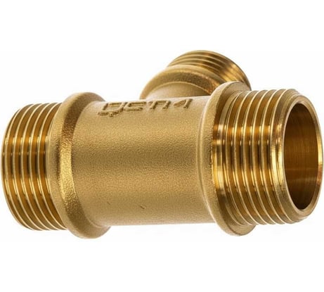 Тройник латунный 3/4" × 3/4" × 3/4" наружная резьба для водоснабжения Millennium LTMMM3434