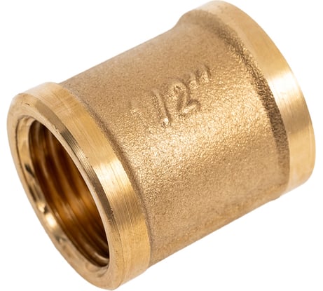 Муфта латунная, никелированная Millennium 1/2" с внутренней резьбой LMFF1212