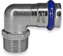 Угольник 90° из нержавеющей стали 35×1¼" с наружной резьбой для систем водоснабжения и отопления Millennium UPNM3532