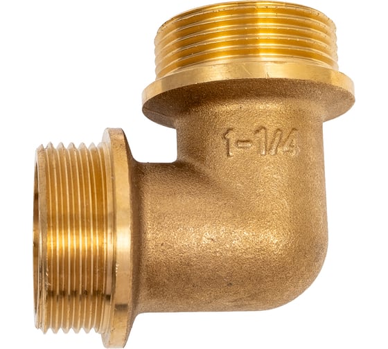 Угольник латунный Millennium 1 1/4" х 1 1/4" наружная/наружная резьба LUMM3232