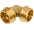 Угольник латунный Millennium 1 1/4" х 1 1/4" наружная/наружная резьба LUMM3232 1