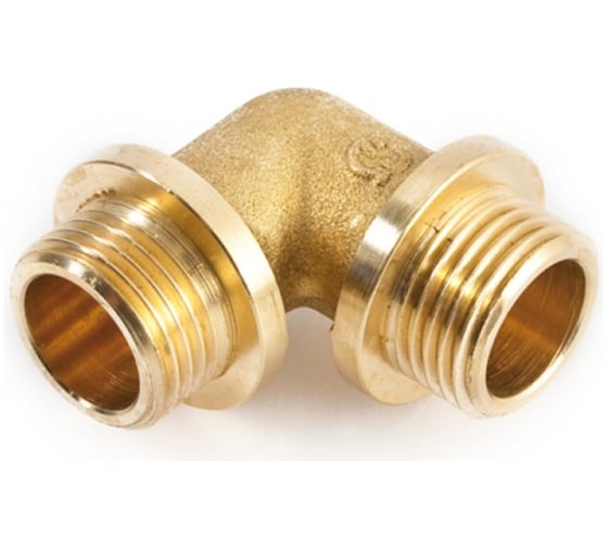 Угольник латунный Millennium 3/4" x 3/4" наружная/наружная резьба LUMM3434