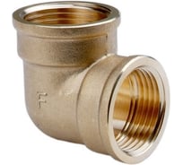 Угольник латунный 3/4"×3/4" внутренняя/внутренняя резьба для соединения труб под углом 90° Millennium LUFF3434