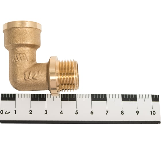 Угольник латунный Millennium 1/2" x 1/2" внутренняя/наружная резьба LUFM1212