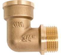 Угольник латунный Millennium 3/4" x 3/4" внутренняя/наружная резьба LUFM3434