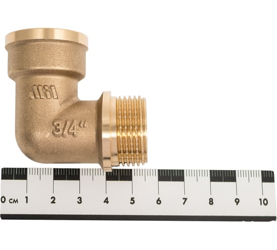 Угольник латунный Millennium 3/4" x 3/4" внутренняя/наружная резьба LUFM3434