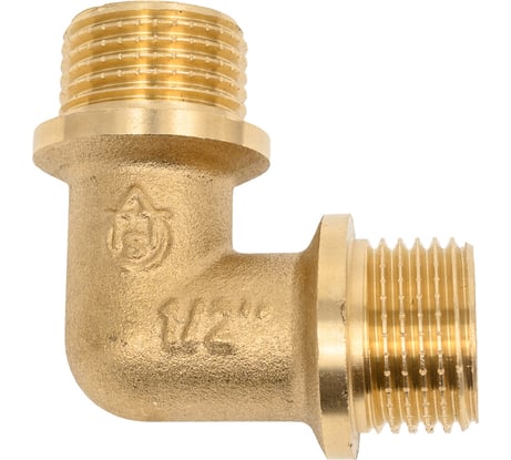 Угольник латунный Millennium 1/2" x 1/2" наружная/наружная резьба LUMM1212