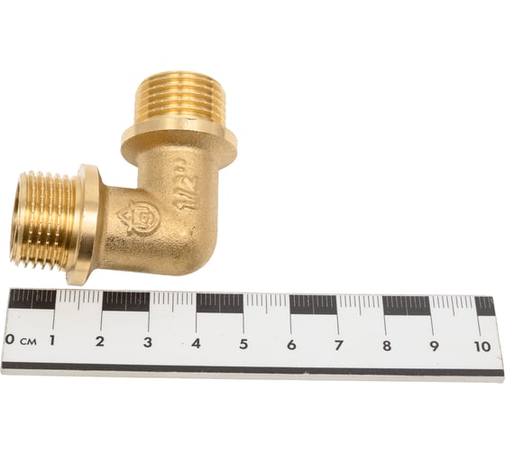 Угольник латунный Millennium 1/2" x 1/2" наружная/наружная резьба LUMM1212